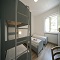 Bedroom with two single beds and bunk bed
